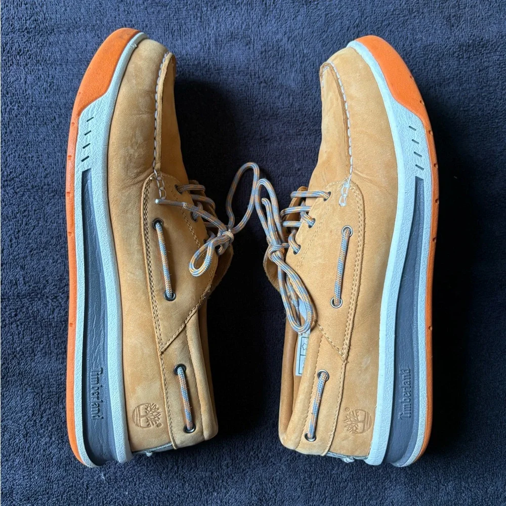 Timberland Men's Tan Boat Shoes - Picture 2 of 8